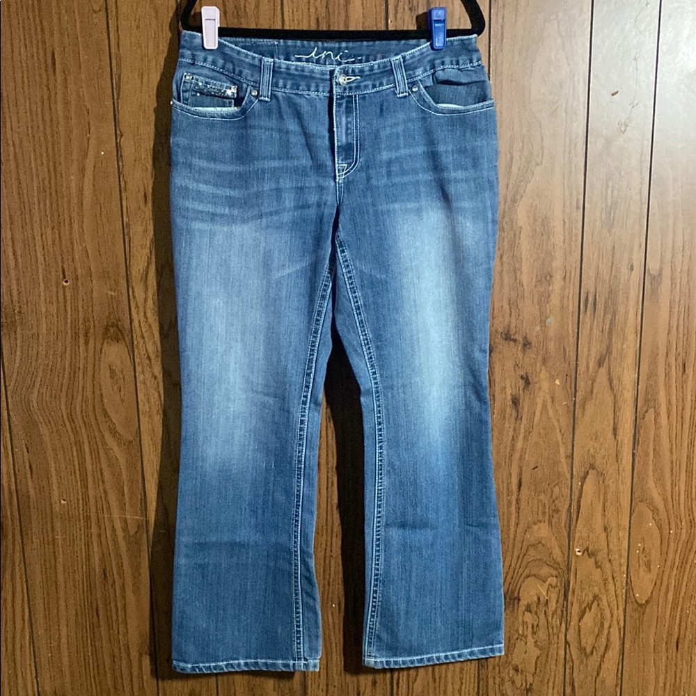 INC International Concepts Blue Boot Cut Jeans